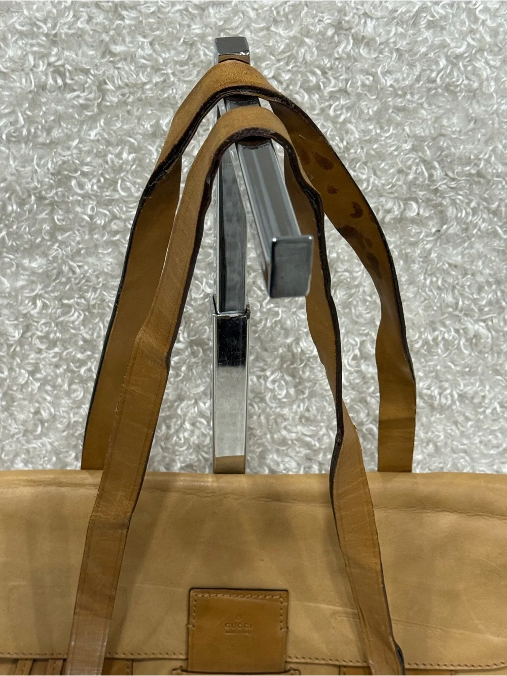 Gucci Leather Messenger double handle Bag